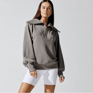 Anthropologie Varley Vine Half-Zip Pullover ottoman size Large